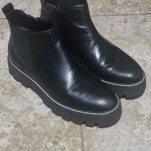 Franco Sarto Black Ankle Booties